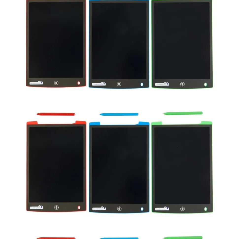 Excellerations® Electronic Reusable 11-inch LCD Drawing Boards - Set of 6