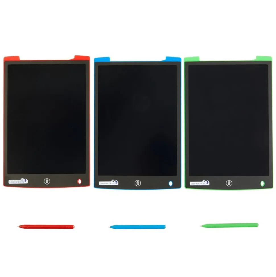 Excellerations® Electronic Reusable 11-inch LCD Drawing Boards - Set of 3