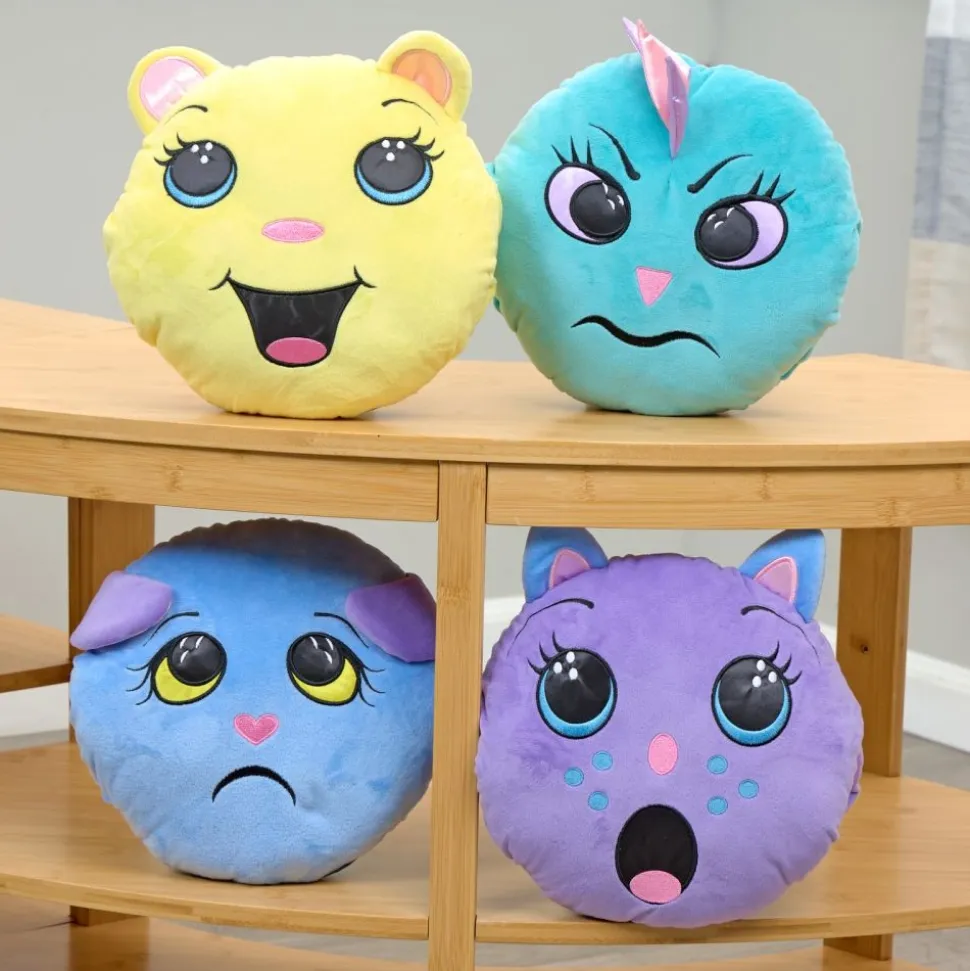 Excellerations® EmotiCuddle™ Huggable Friends - 4 Soft & Squishy 11" Emotion Characters
