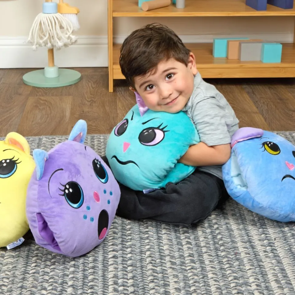 Excellerations® EmotiCuddle™ Huggable Friends - 4 Soft & Squishy 11" Emotion Characters