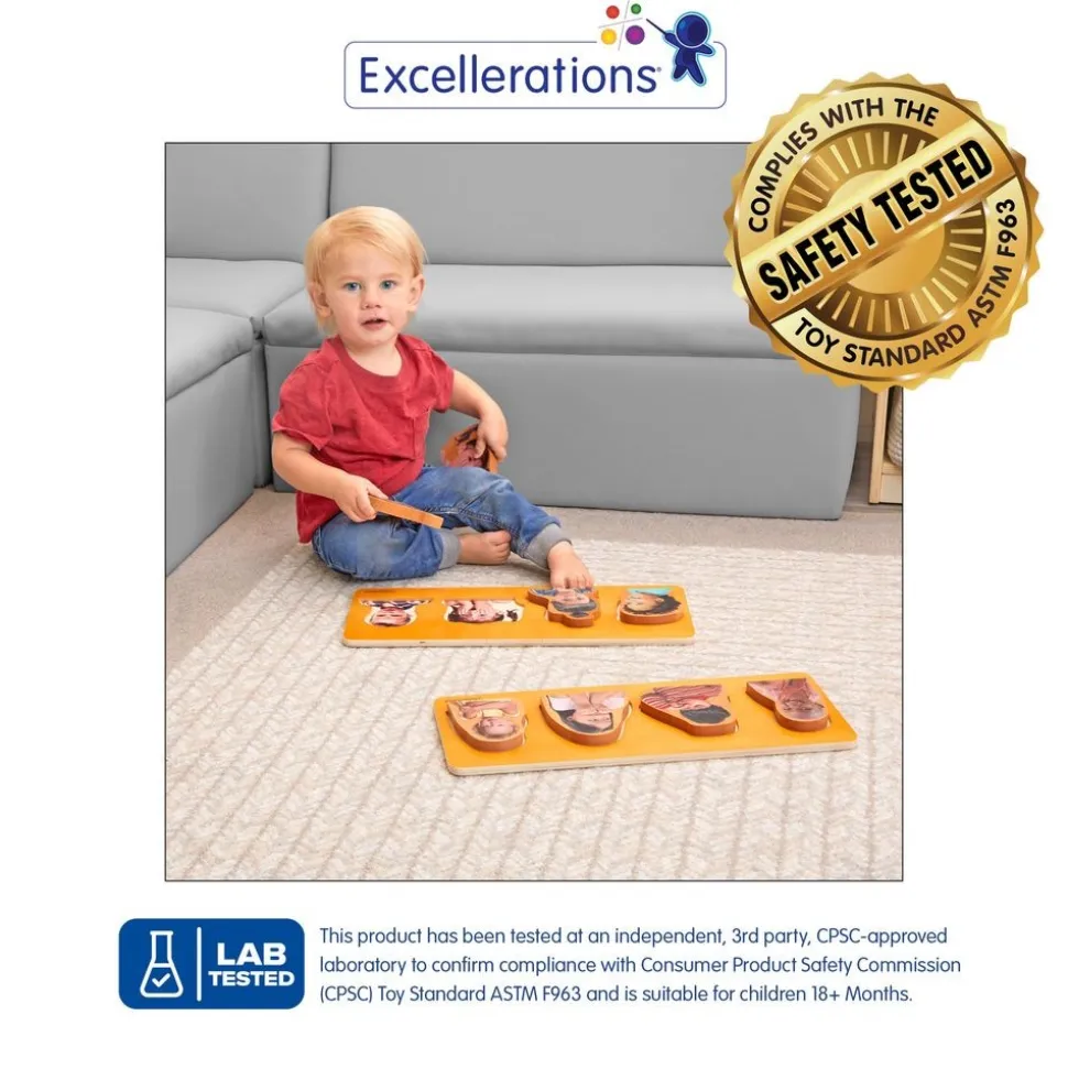Excellerations® Emotion Puzzles for Toddlers - Set of 2