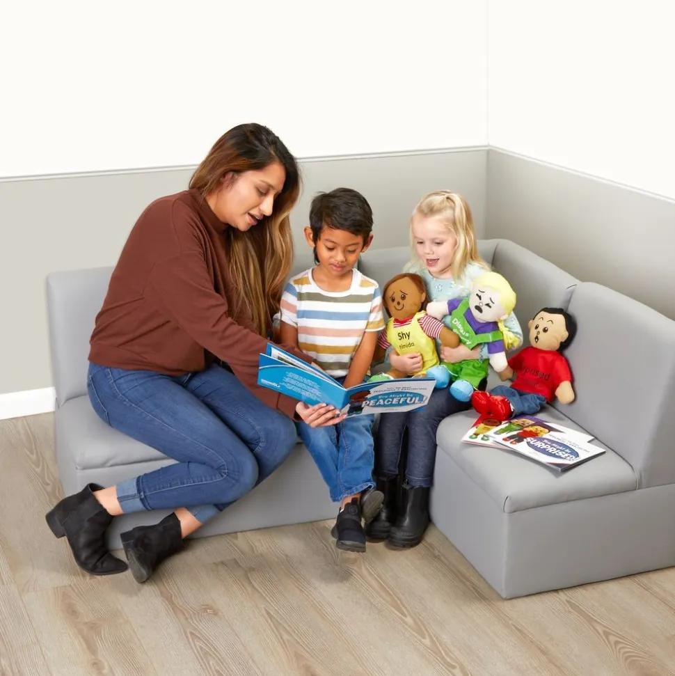 Excellerations® Emotions Books, Dolls and Blocks Kit 2 - 4 books 4 dolls 16 blocks