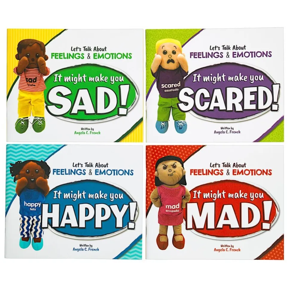 Excellerations® Emotions Book and Dolls - Set of 8