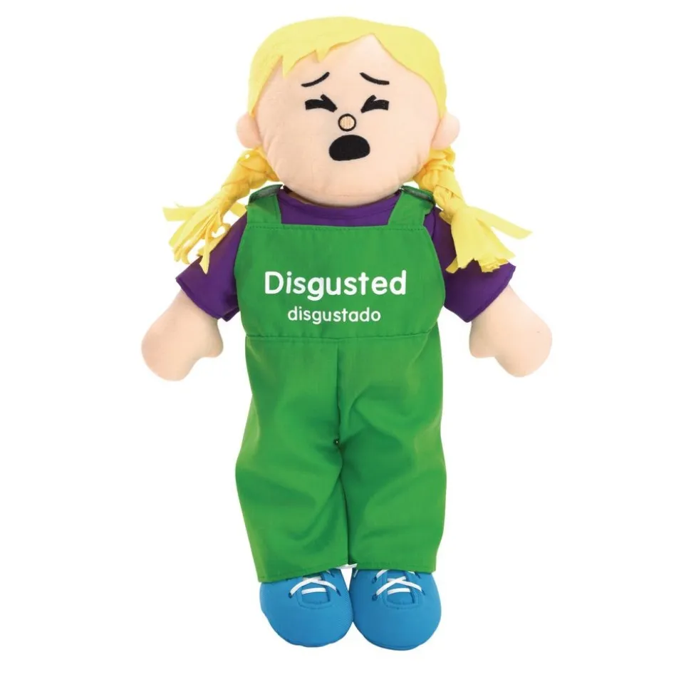 Excellerations® 18" Emotions Dolls - Suprised, Disgusted, Shy, Peaceful - Set of 4