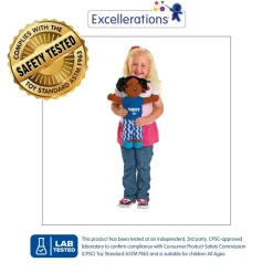 Excellerations® 18" Emotions Dolls Bilingual - Mad, Scared, Sad, Happy - Set of 4
