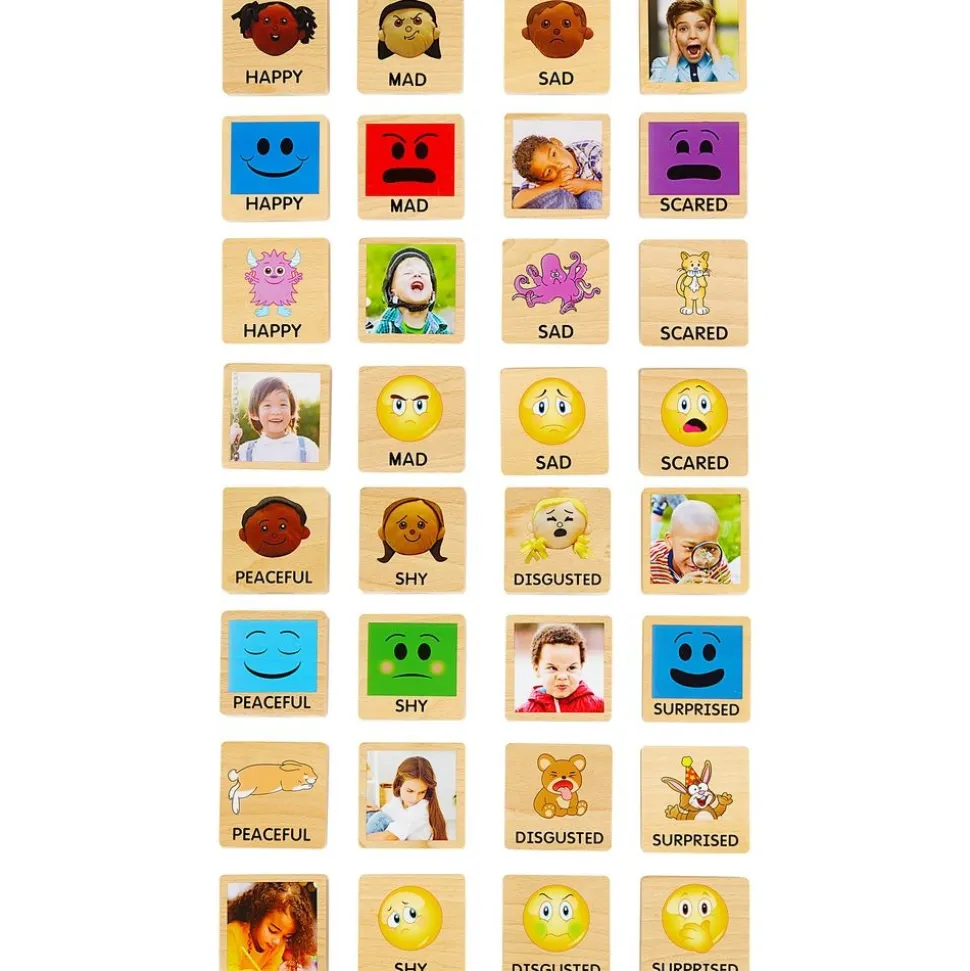 Excellerations® Emotions Spanish Books, Dolls, and Blocks Mega Kit - 8 books 8 dolls 32 blocks