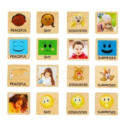 Excellerations® Emotions Spanish Books, Dolls and Blocks Kit 2 - 4 books 4 dolls 16 blocks