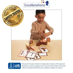 Excellerations® Engineered Blocks - 22 Pieces in Natural Colors