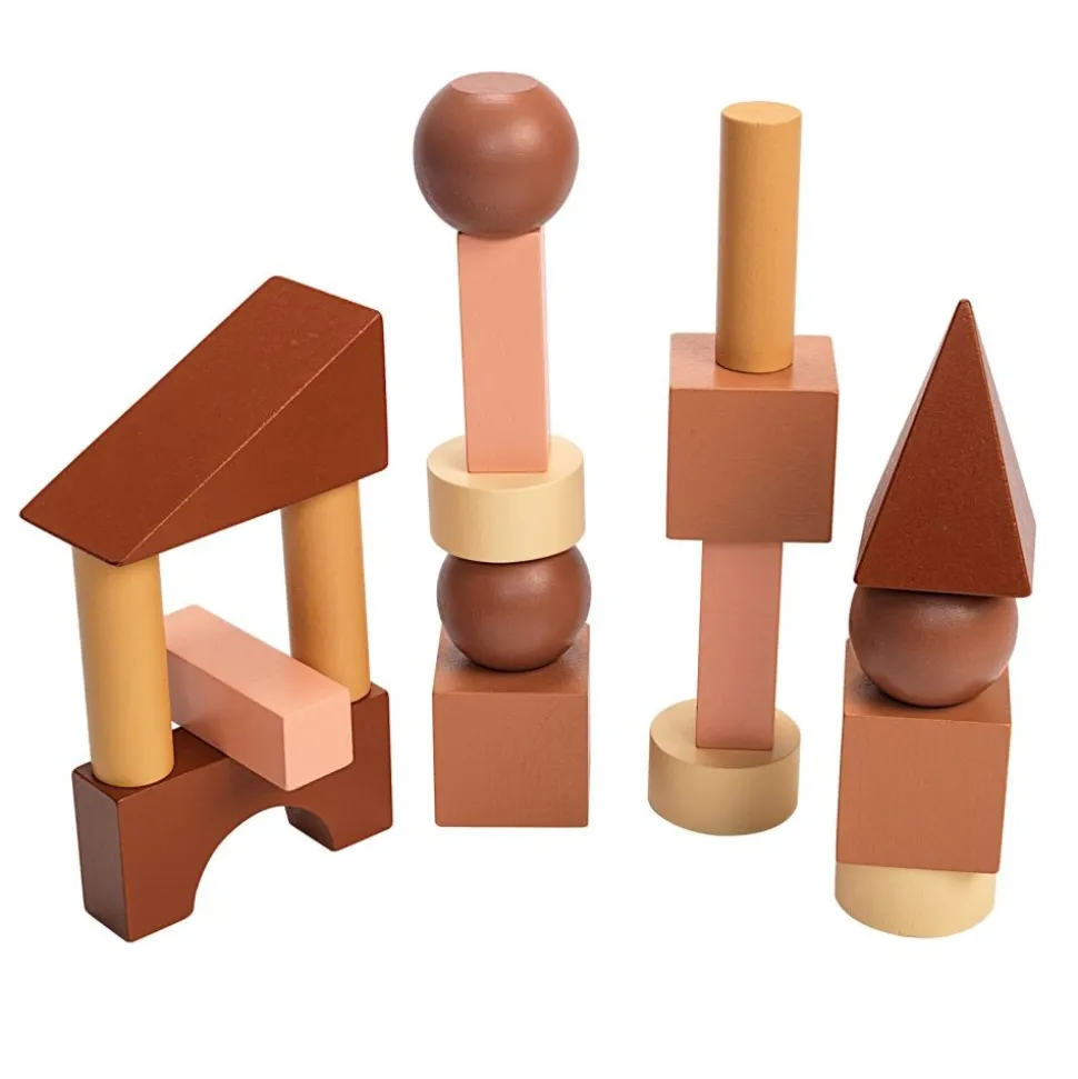 Excellerations® Engineered Blocks - 22 Pieces in Natural Colors