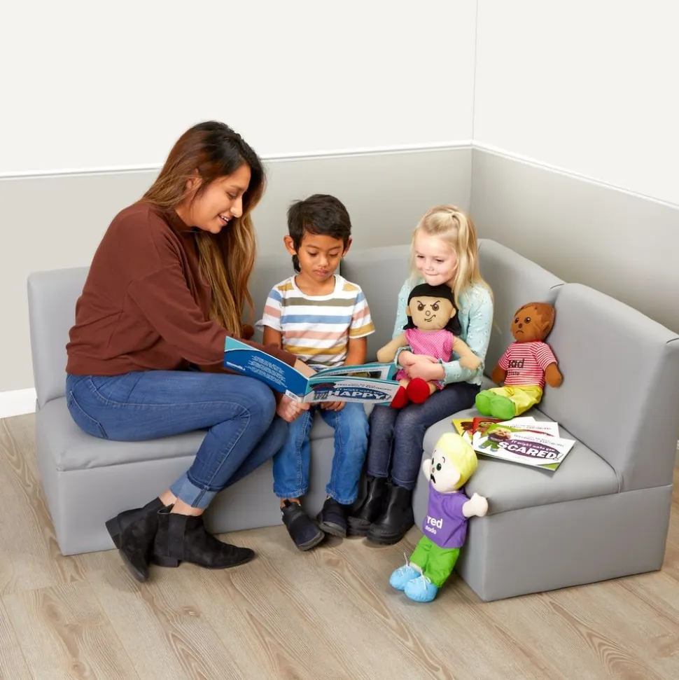 Excellerations® English & Spanish Emotions Books & Dolls Kit 1 - 8 books 4 dolls