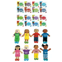 Excellerations® English & Spanish Emotions Books + Dolls Full Set - 16 books 8 dolls