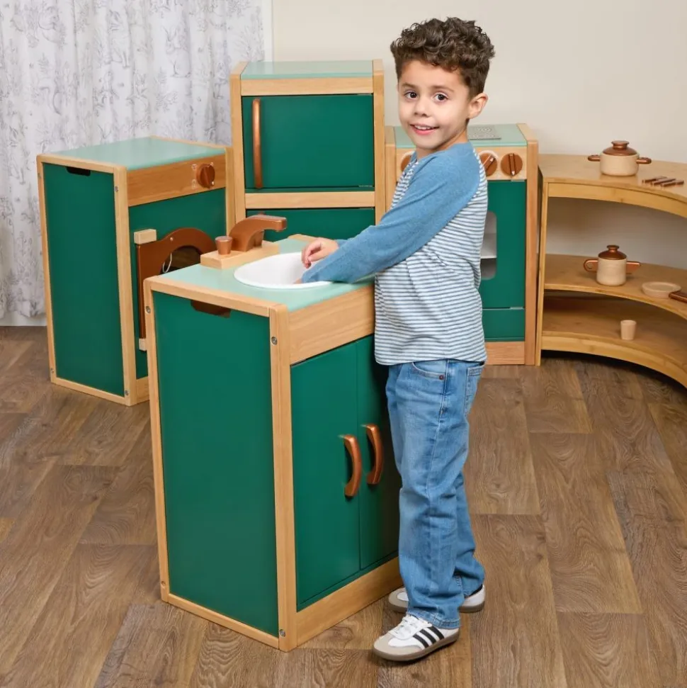 Excellerations® EverGrow™ Rubberwood Play Kitchen - Sink
