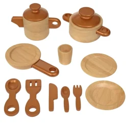 Excellerations® EverGrow™ Rubberwood Play Kitchen - Cookware