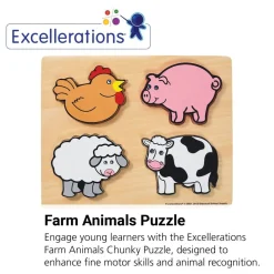 Excellerations® Farm Animals Chunky Puzzle