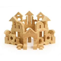 Excellerations® Foam Wood-Look Blocks - Set of 80