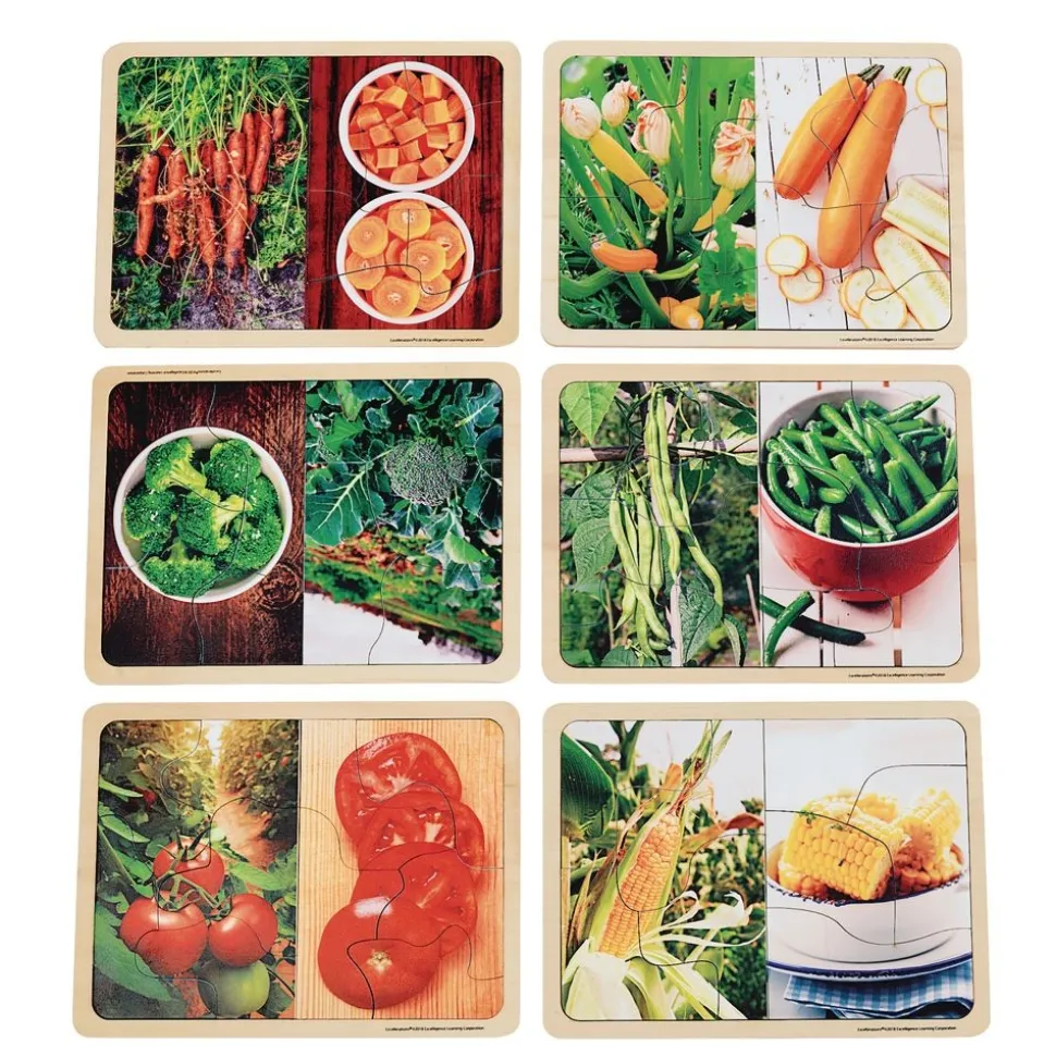 Excellerations® Fruit and Vegetable Photo Puzzles Set of 12