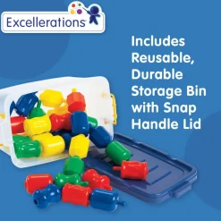 Excellerations® Fun Pop Linking Beads - 28 Pieces