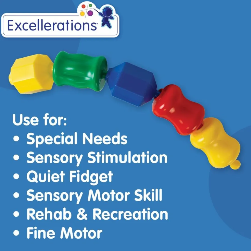 Excellerations® Fun Pop Linking Beads - 28 Pieces