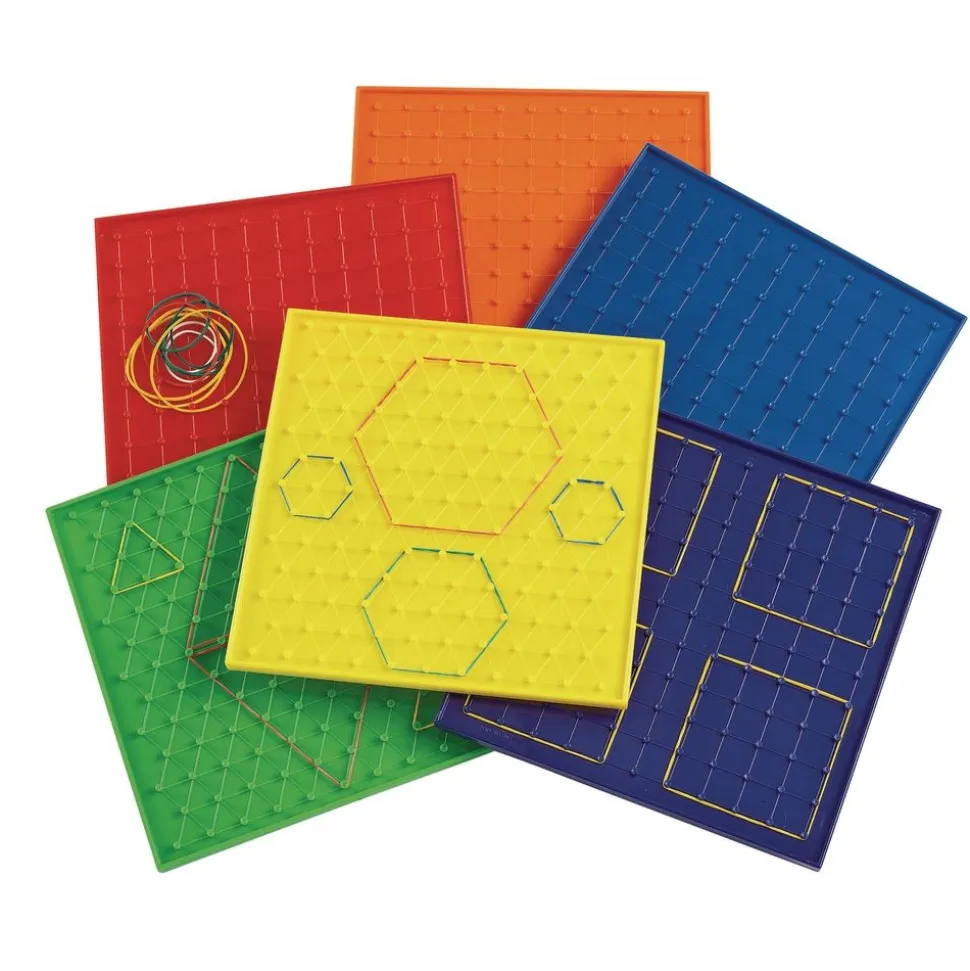 Excellerations® 9" Geoboards - Set of 6