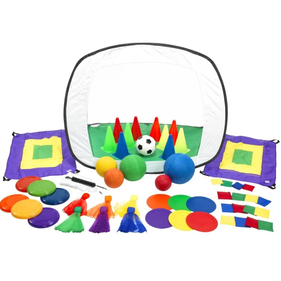 Excellerations® Get Out & Get Moving Kit without Hula Hoops- 53 Pieces
