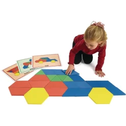 Excellerations® Giant Foam Pattern Blocks - 149 Pieces
