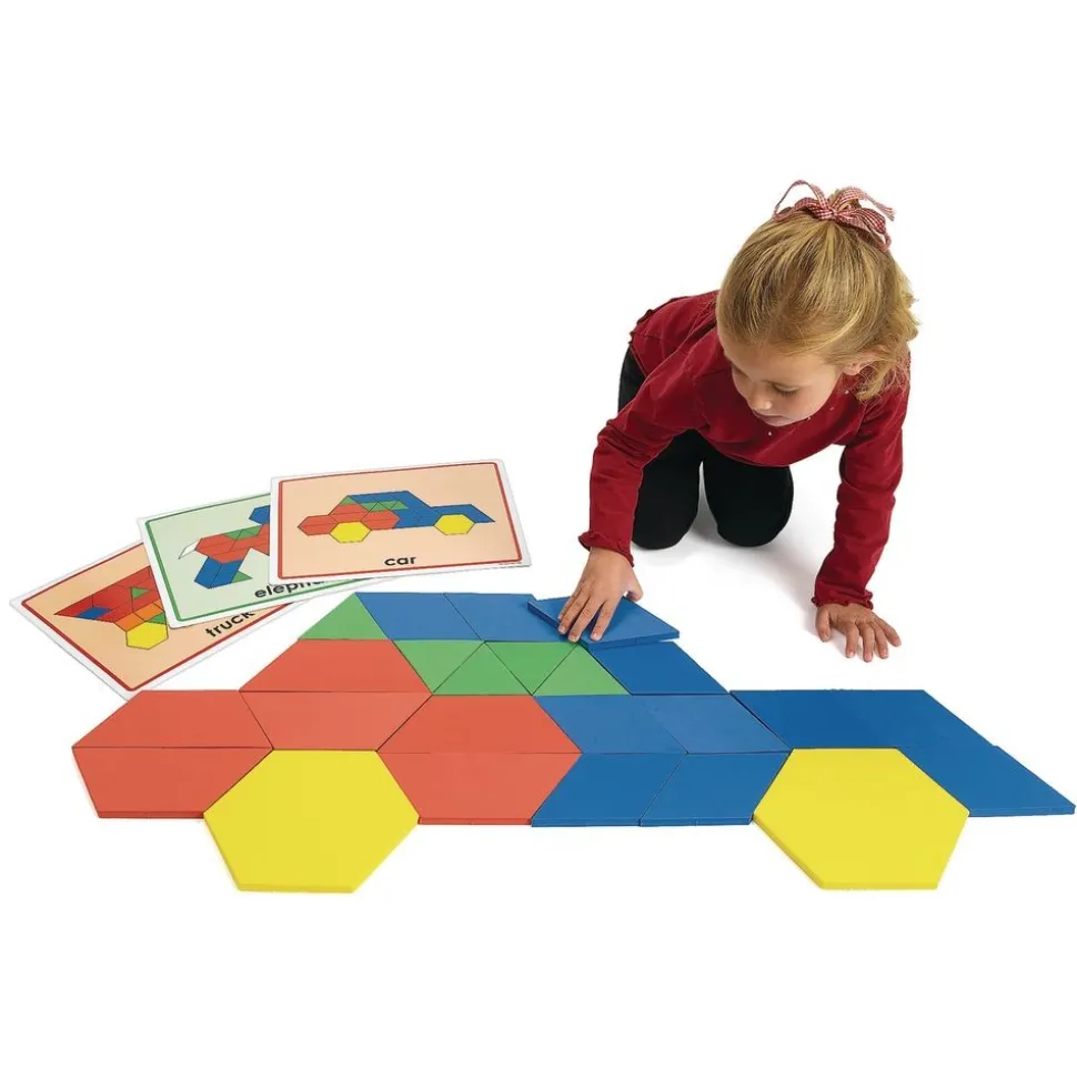 Excellerations® Giant Foam Pattern Blocks - 149 Pieces
