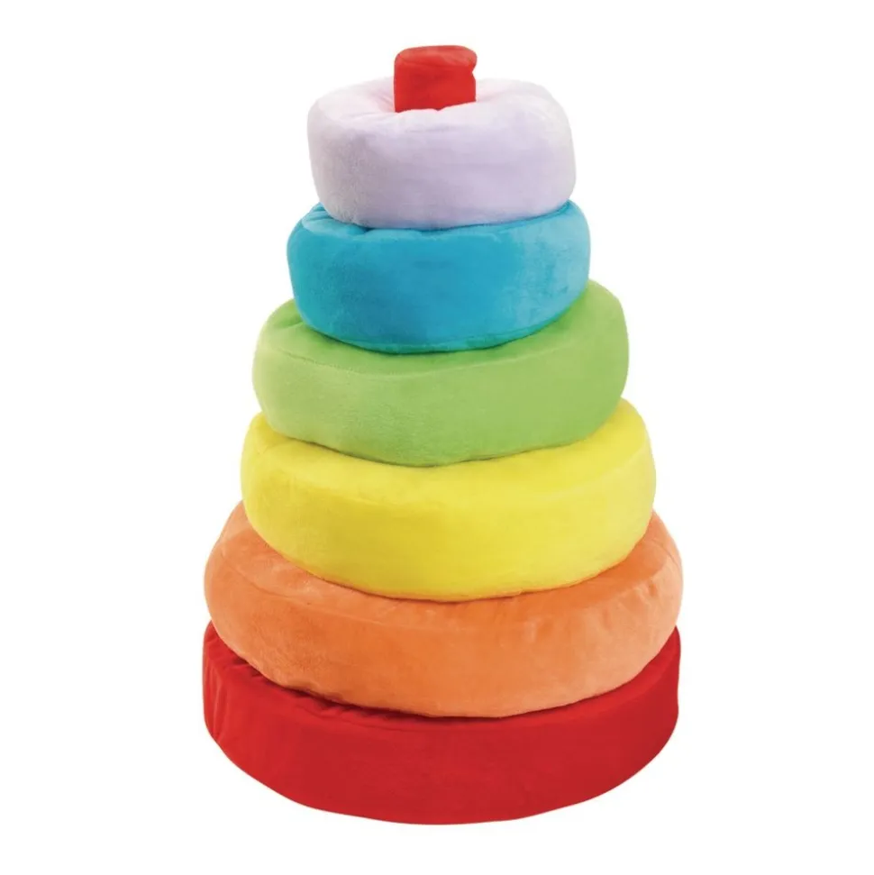 Excellerations® Giant Plush Rainbow Stacking Ring