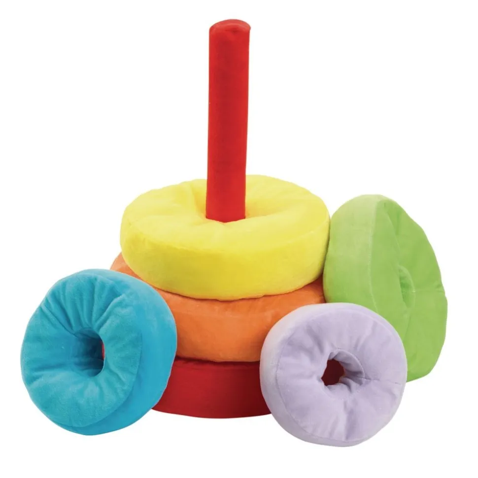 Excellerations® Giant Plush Rainbow Stacking Ring
