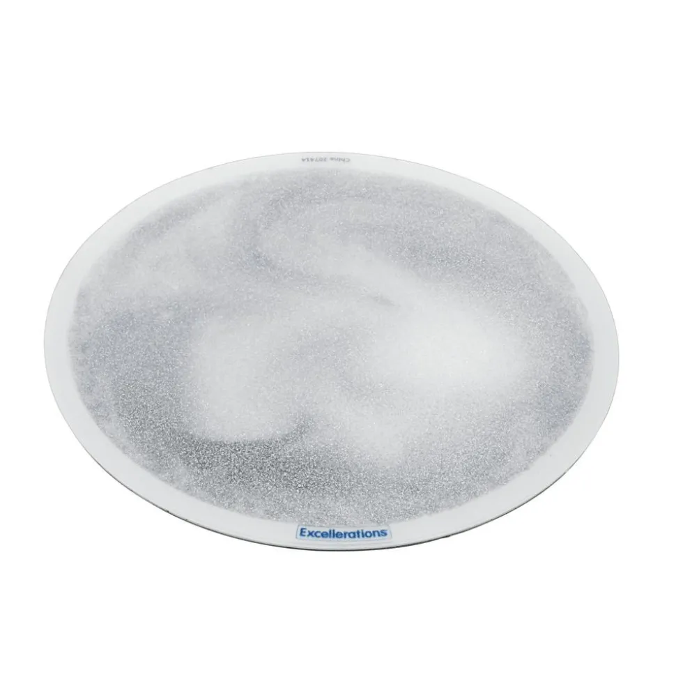Excellerations® Glitter Circle Liquid Tile - Silver