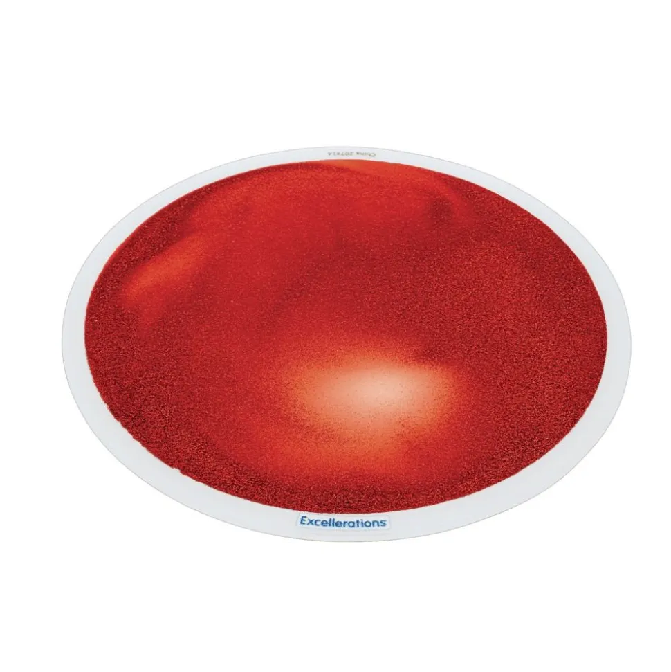 Excellerations® Glitter Circle Liquid Tile - Red