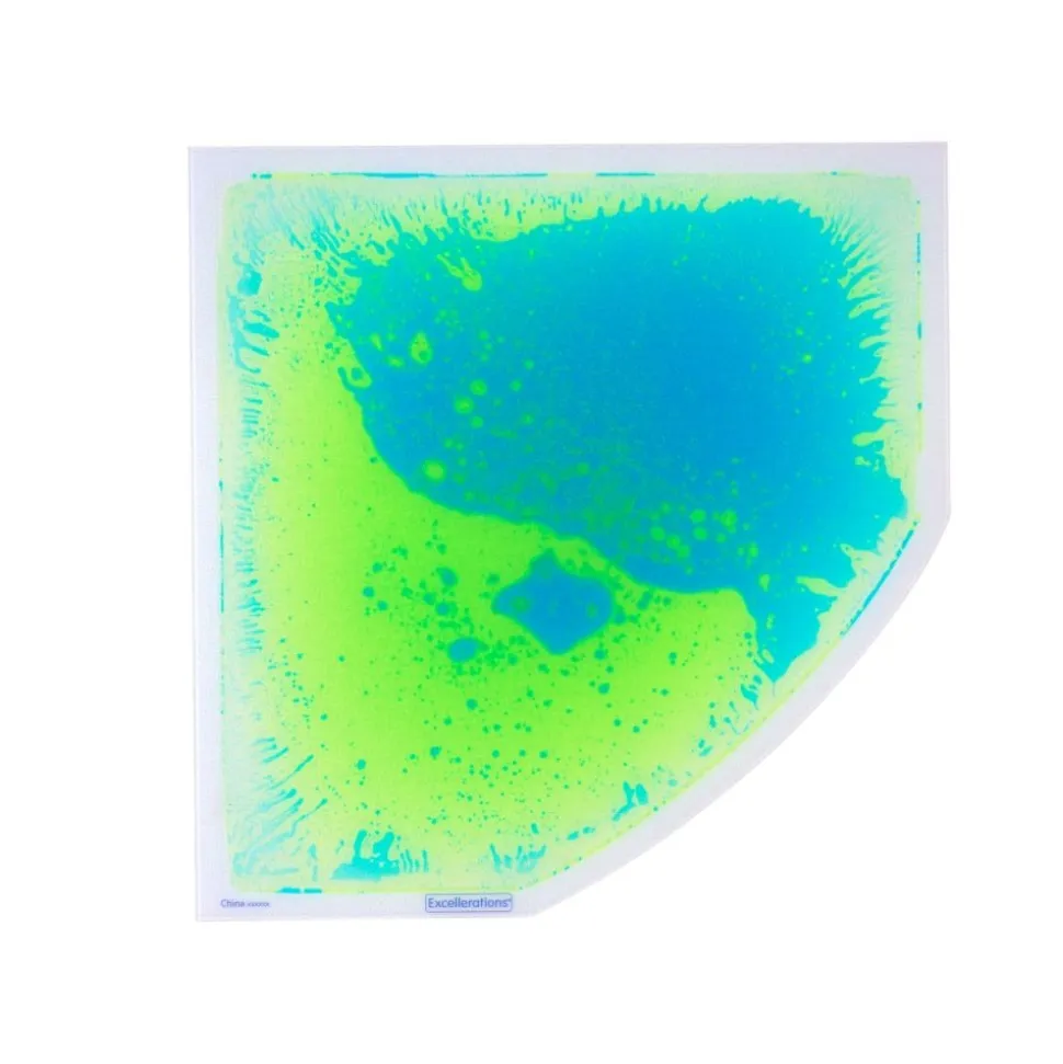 Excellerations® Glow-in-the-Dark Liquid Sensory Floor Tiles - Set of 4