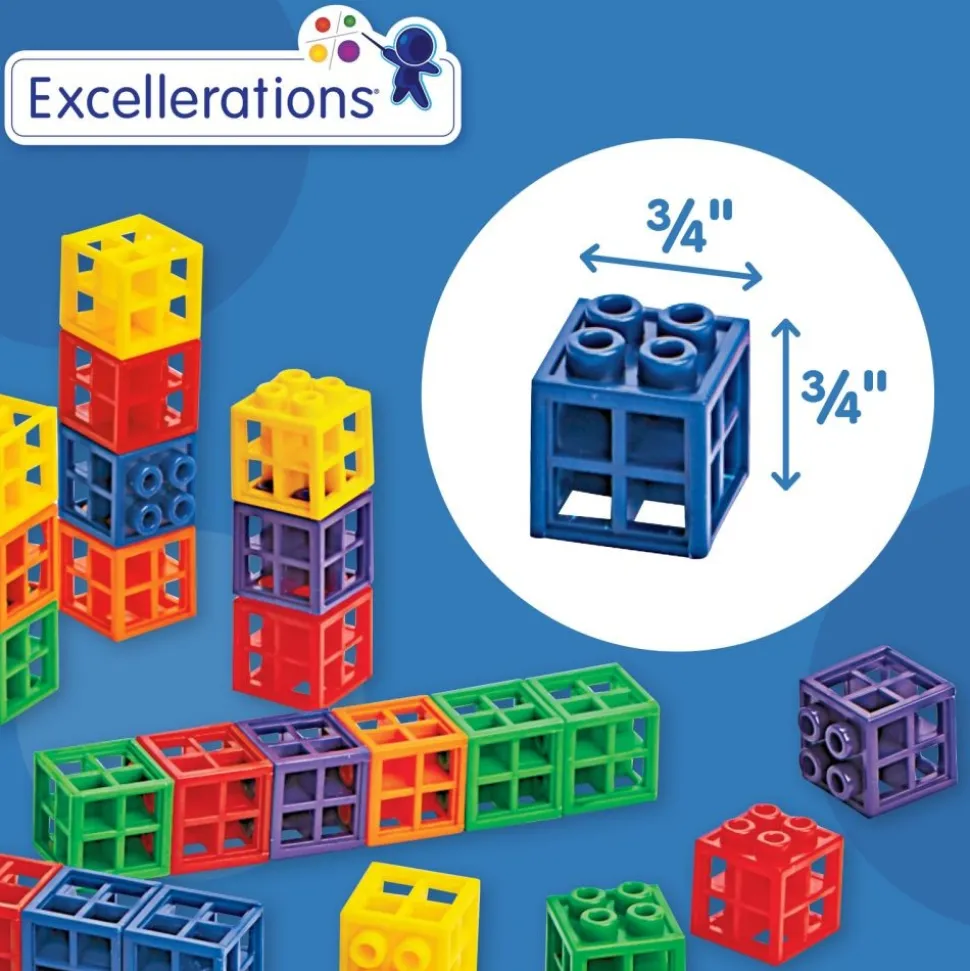 Excellerations® Grid Linking Cubes - 300 Pieces