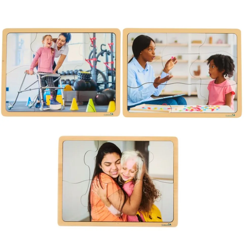 Excellerations® Healthy Kids Handle With Special Care - Set of 9 Wooden Puzzles