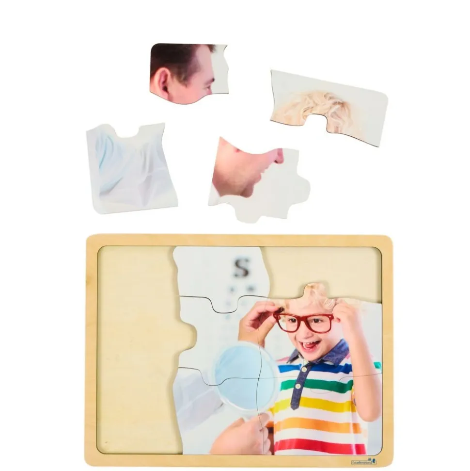 Excellerations® Healthy Kids Handle With Special Care - Set of 9 Wooden Puzzles