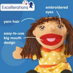 Excellerations® Hispanic Girl & Boy Puppet Pair