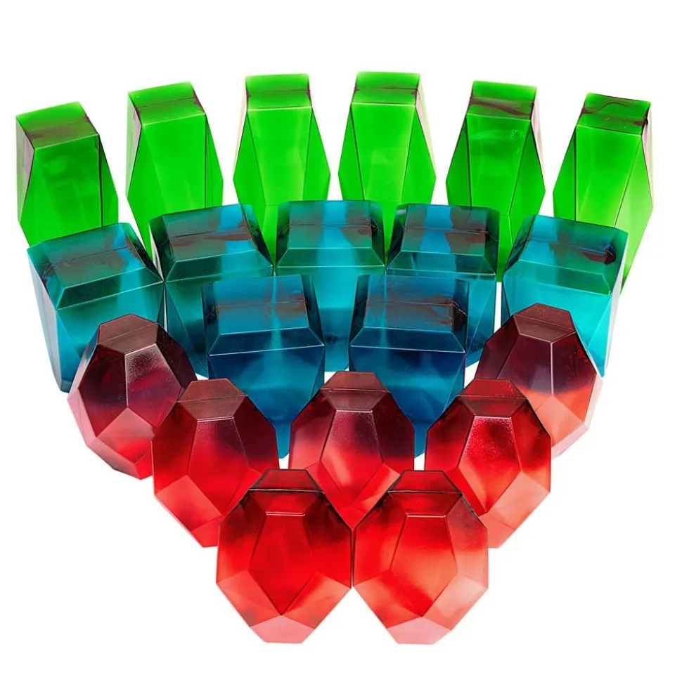 Excellerations® Ice Blocks & Stacking Gems - Set of 40