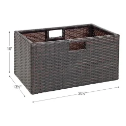 Excellerations® Indoor/Outdoor Wicker Basket - Large