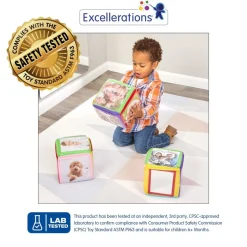 Excellerations® Infant Photo Cubes with Mirror - Set of 3