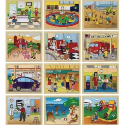 Excellerations® In My Community Puzzles - Set of 12