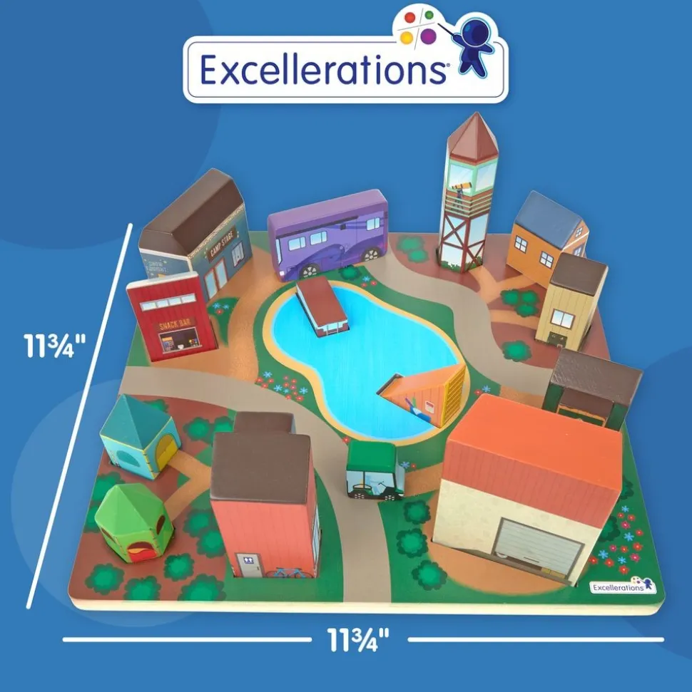Excellerations® JourneyJunction™ Build & Block Logic Puzzle Campground