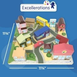 Excellerations® JourneyJunction™ Build & Block Logic Puzzle Rural