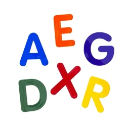Excellerations® 3" Jumbo, Translucent Alphabet Letters for Light Table Play 26 Pieces