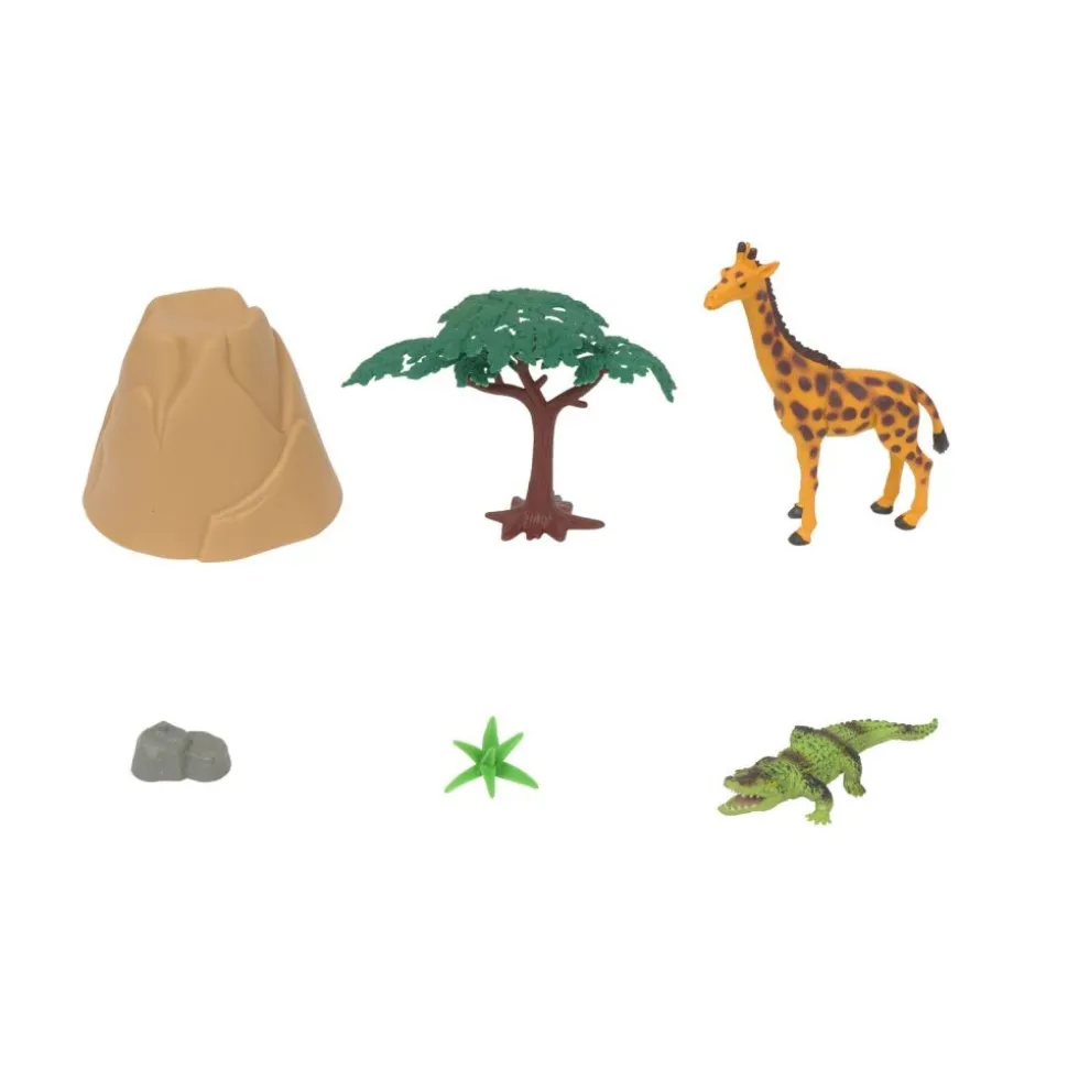 Excellerations® Jungle Animal Bucket - Set of 31 Pieces