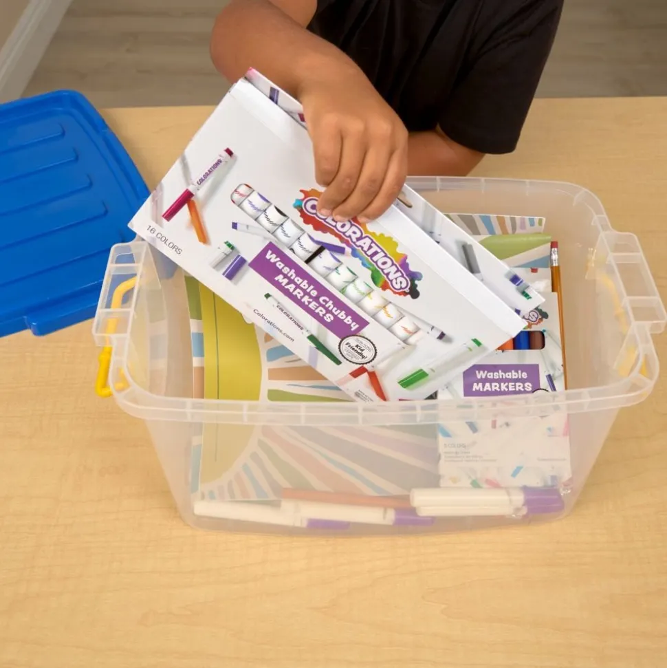 Excellerations® Large Storage Bin with Clip-Handle Lid