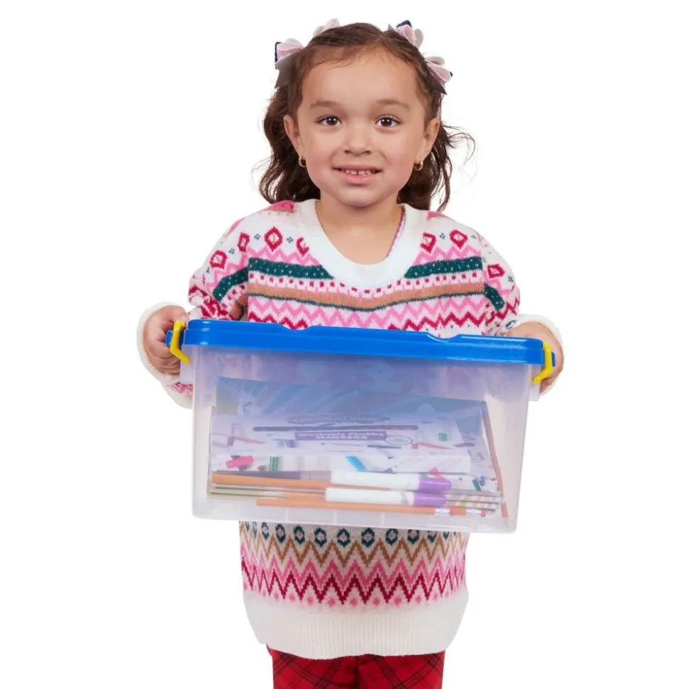 Excellerations® Large Storage Bin with Clip-Handle Lid