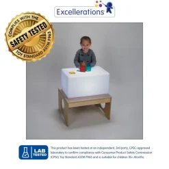 Excellerations® LED Glowing Rechargeable Mood Light Table/Chair w/Remote