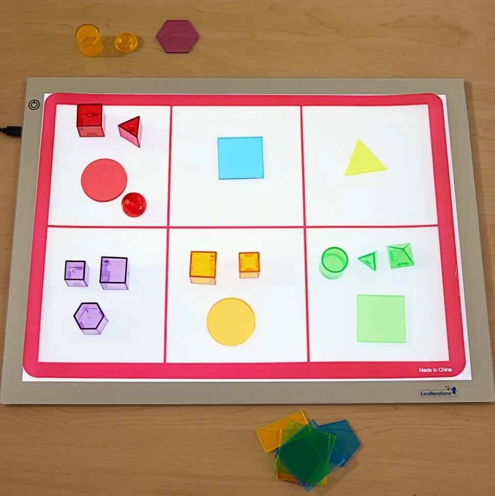 Excellerations® Light Table Math Mats - Set Of 6