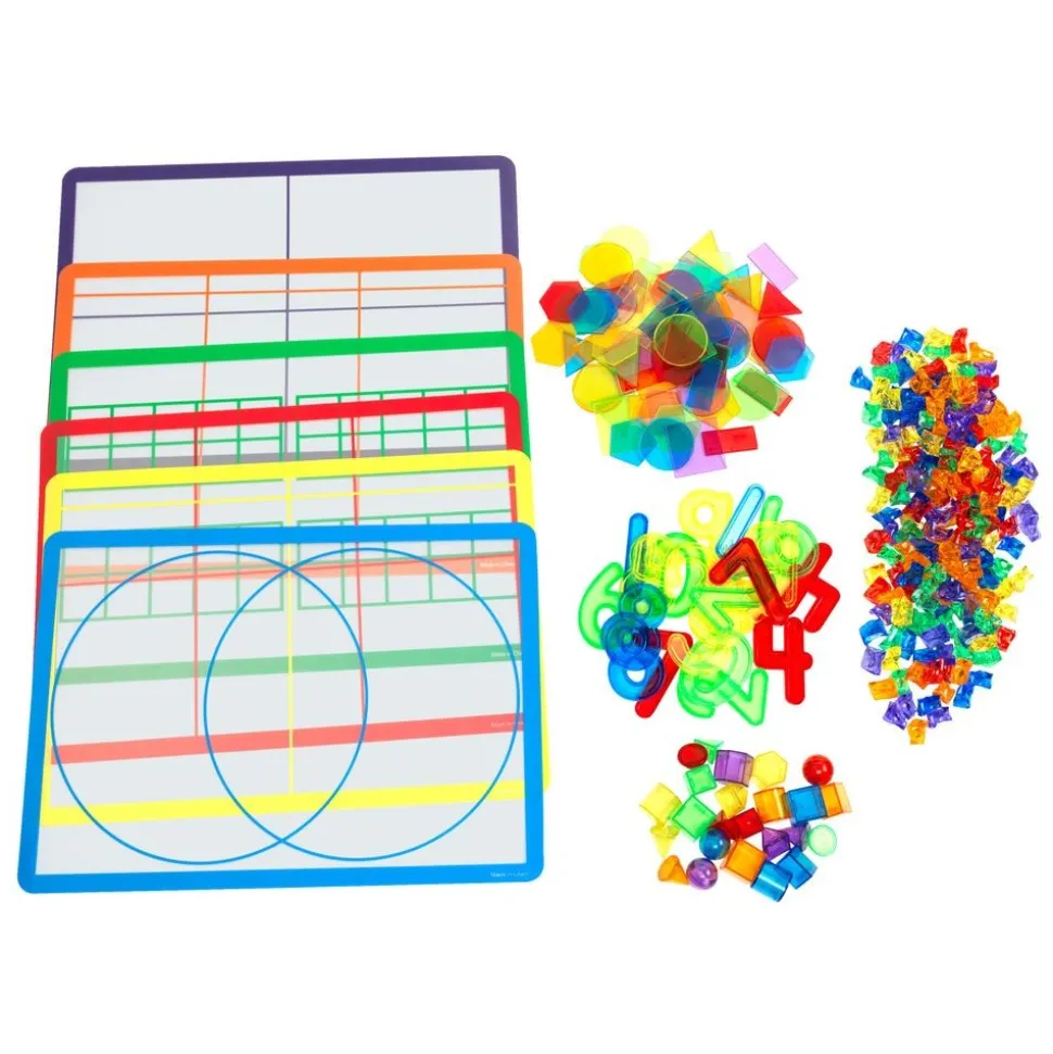 Excellerations® Light Table Mats & Bucket With Bits