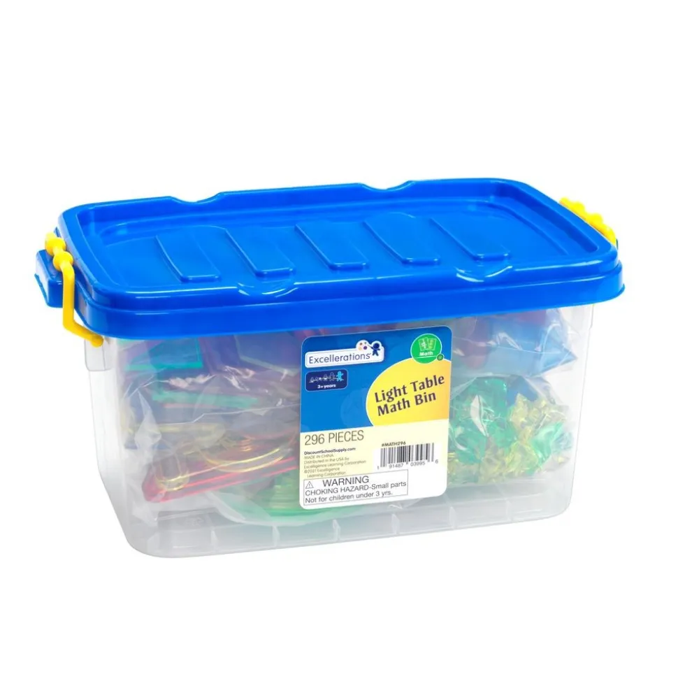 Excellerations® Light Table Mats & Bucket With Bits