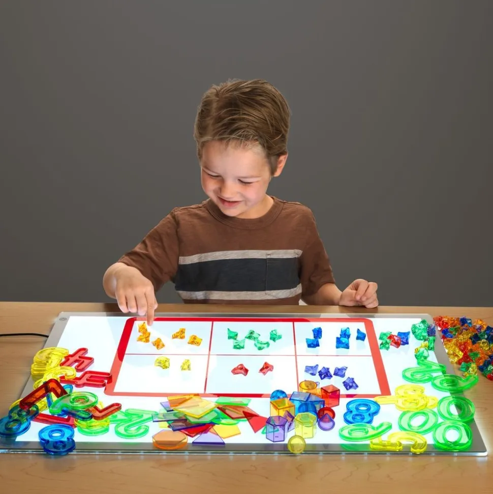 Excellerations® Light Table Mats & Bucket With Bits